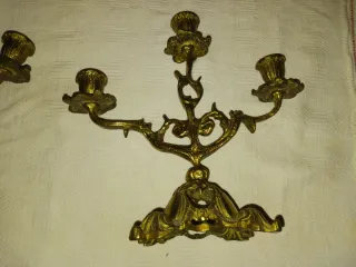 Candelabros antiguos de bronce