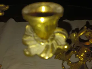 Candelabros antiguos de bronce