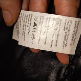 Chaqueta de poliéster  negra mujer