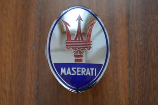 Chapa Placa Metálica Maserati Tridente