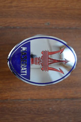 Chapa Placa Metálica Maserati Tridente