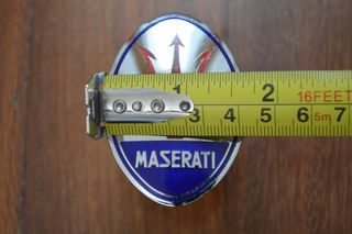 Chapa Placa Metálica Maserati Tridente