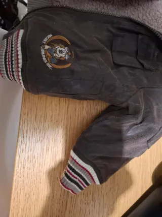 Cazadora Aviador Mickey con Pelo de 9 a 12 meses