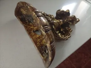 Figura angelito decoración dorado