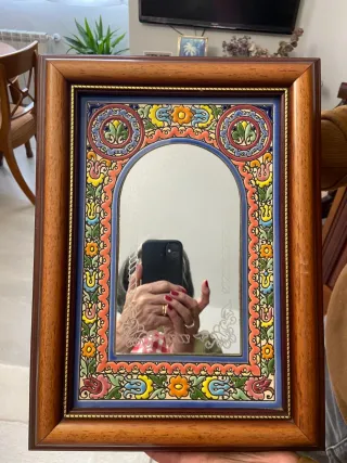 Espejo Marco Cerámica Esmalte