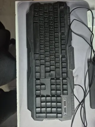 Teclado y Ratón Gaming Mars Gaming Negro