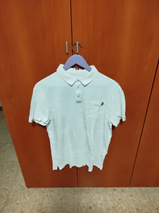 Polo blanco hombre