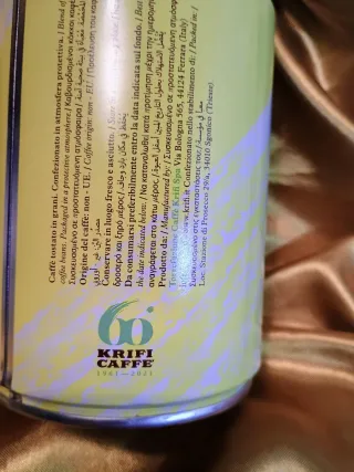 Tazzine caffè pubblicitarie KRIFI CAFE' con latta