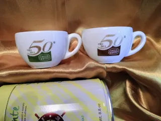 Tazzine caffè pubblicitarie KRIFI CAFE' con latta