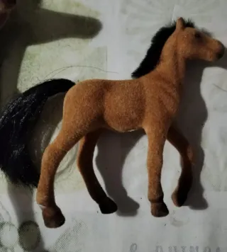 3 Caballos de fieltro vintage