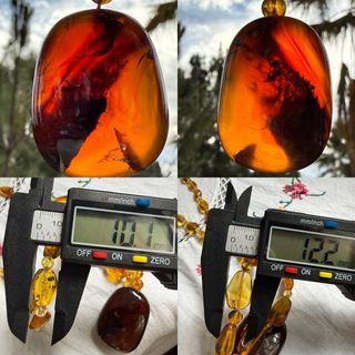 Collar de ámbar con colgante