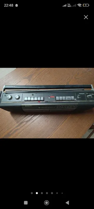 Radiocasete Sony