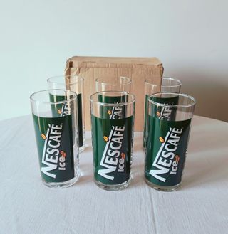 Set 6 Bicchieri Nescafé Ice Vintage con Scatola