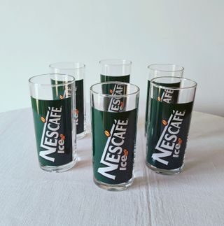 Set 6 Bicchieri Nescafé Ice Vintage con Scatola