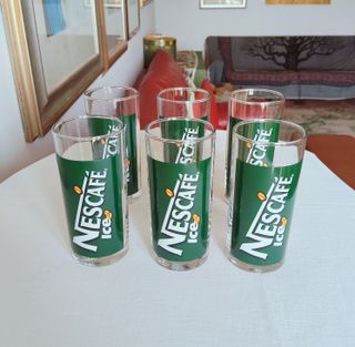 Set 6 Bicchieri Nescafé Ice Vintage con Scatola