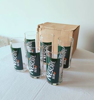 Set 6 Bicchieri Nescafé Ice Vintage con Scatola