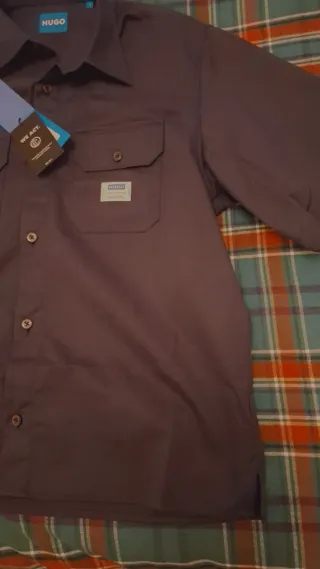 Camisa Hugo Talla M Hombre Azul