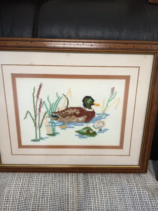 5 cuadros punto de cruz