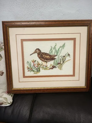 5 cuadros punto de cruz