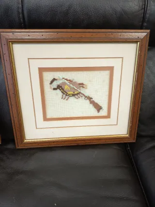 5 cuadros punto de cruz