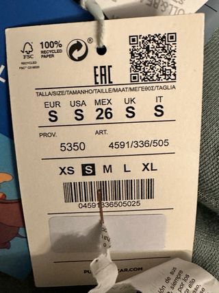 Sudadera Dumbo Pull & Bear Talla S