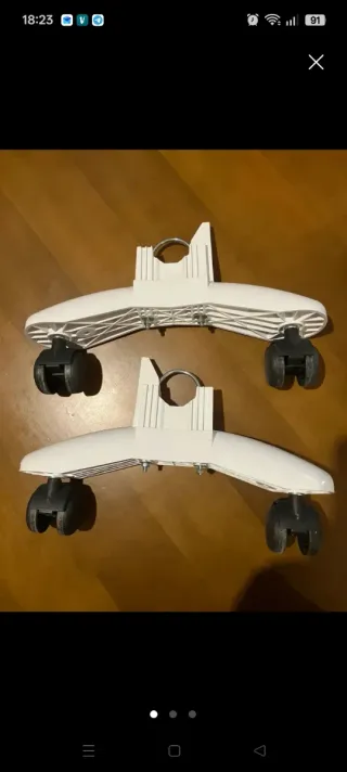 Ruedas para radiador