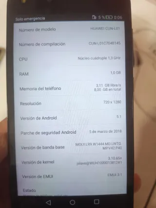 Huawei CUN-L01 Negro