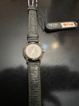 Orologio Seiko Quarzo Grigio Oro