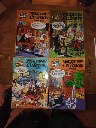 LOTE de 4 tebeos de Mortadelo y Filemón