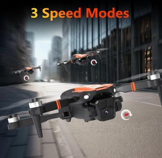 Dron con Cámara 4K Negro/Naranja