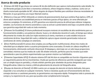 Dron con Cámara 4K Negro/Naranja