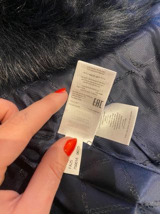 Abrigo paño Michael Kors azul talla XS