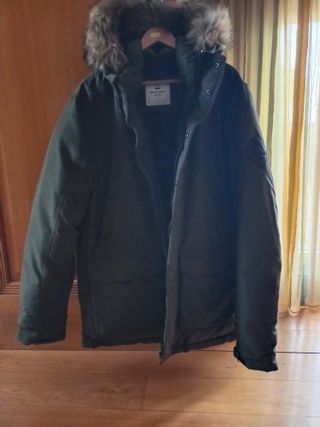 Parka verde hombre
