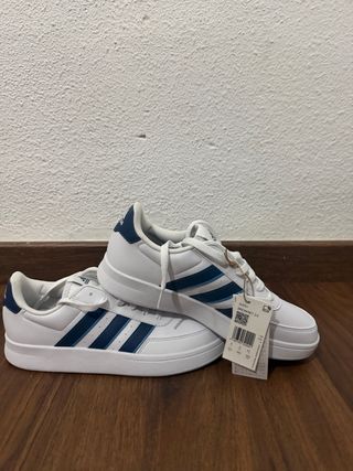 Zapatillas Adidas Breaknet 2.0 Blancas y Azules