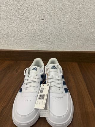 Zapatillas Adidas Breaknet 2.0 Blancas y Azules