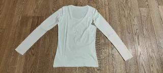 Maglietta a manica lunga bianca ragazza Guess