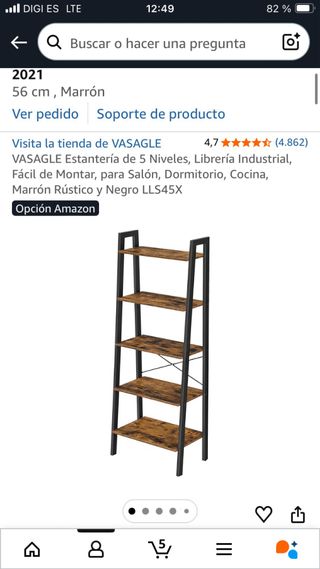 Estantería Metálica y Madera