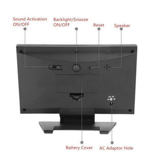 Orologio LED con Previsioni Meteo