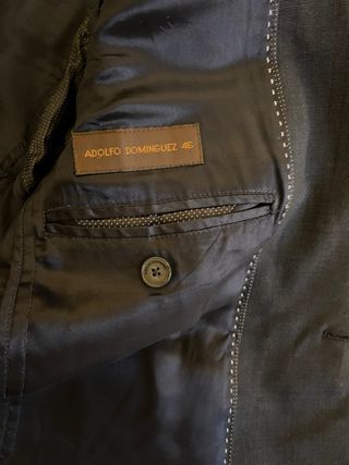 Traje Adolfo Dominguez Talla 46 Azul