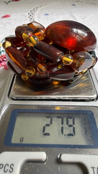 Collar de ámbar con colgante