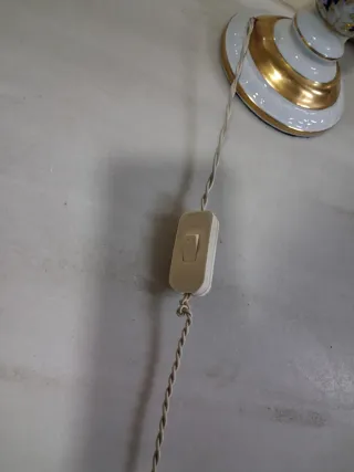 Lámparas Hispania Porcelana Azul y Blanca