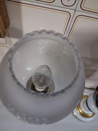 Lámparas Hispania Porcelana Azul y Blanca