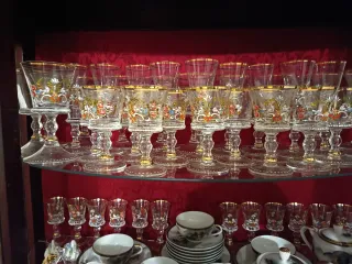 Vitrina de madera y cristal estilo francés antigua