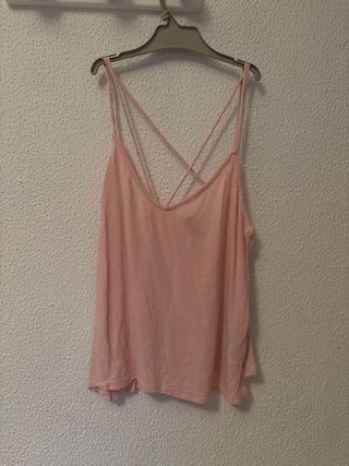 Camiseta tirantes rosa