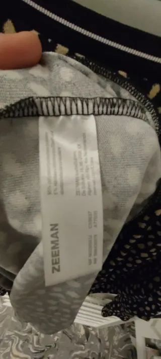 Jersey Zeeman Talla 48 Negro/Blanco