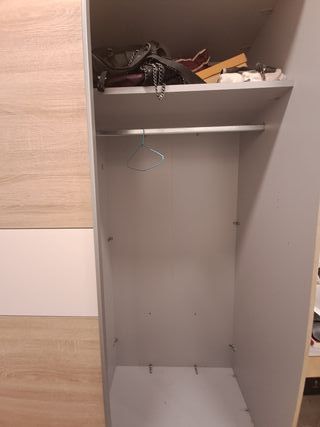 Armario grande madera y metal