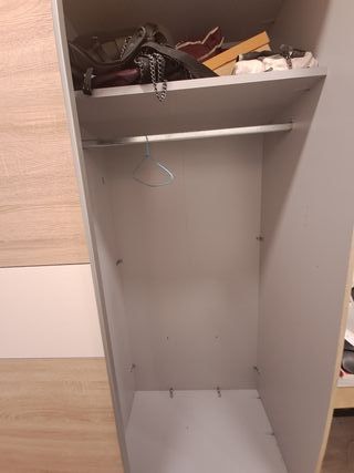 Armario grande madera y metal