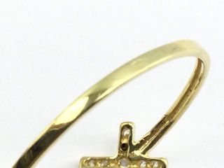 anillo oro 18k con piedra con circonita t. 15 (17,52 mm)