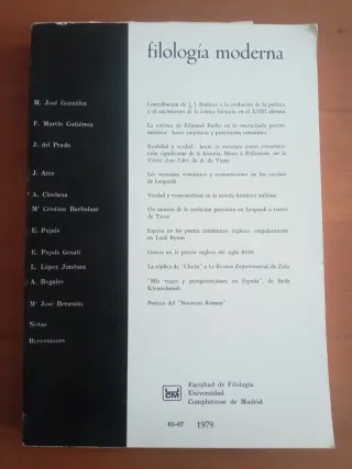 Revista Filología Moderna