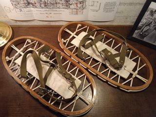 Raquetas Nieve Ejército Español Madera